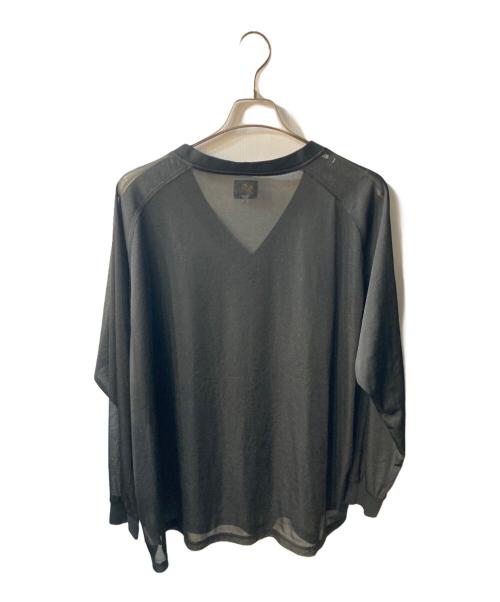 Needles（ニードルズ）Needles (ニードルズ) L/S V Neck Tee Black ブラック サイズ:XLの古着・服飾アイテム