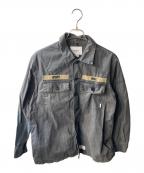 WTAPSダブルタップス）の古着「BUDS LS 02/SHIRT.COTTON.GABADINE」｜ネイビー