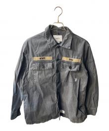 WTAPS（ダブルタップス）の古着「BUDS LS 02/SHIRT.COTTON.GABADINE」｜ネイビー