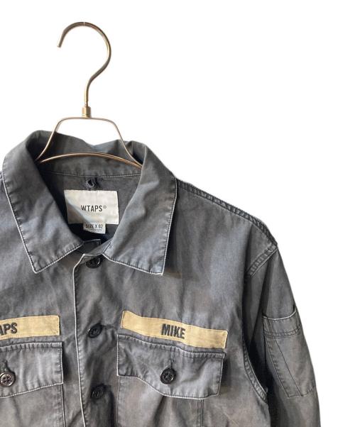 WTAPS（ダブルタップス）WTAPS (ダブルタップス) BUDS LS 02/SHIRT.COTTON.GABADINE ネイビー サイズ:02の古着・服飾アイテム