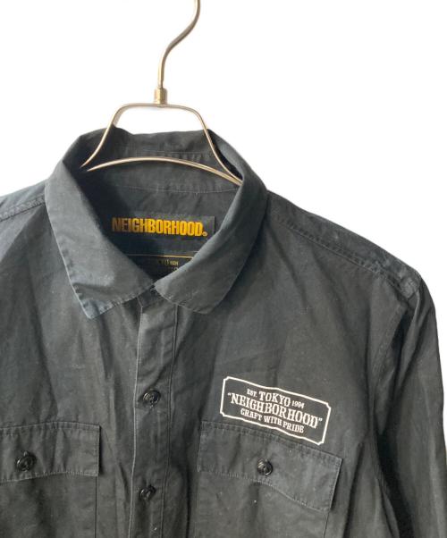NEIGHBORHOOD（ネイバーフッド）NEIGHBORHOOD (ネイバーフッド) CLASSIC WORK/C-SHIRT.LS ブラック サイズ:Ｍの古着・服飾アイテム