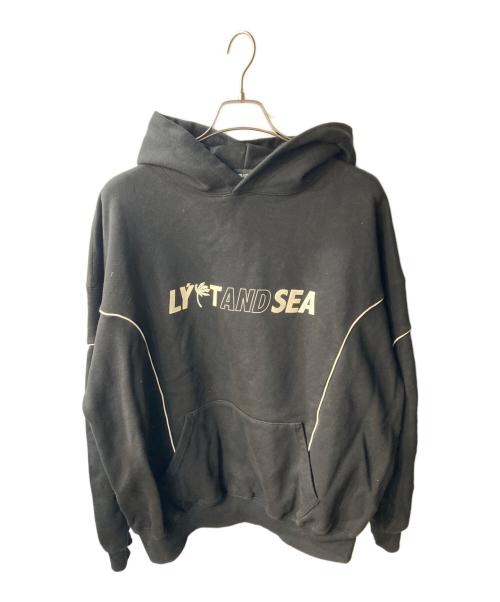 Lyft（リフト）Lyft (リフト) WIND AND SEA (ウィンダンシー) WDS PIPING HOODED SWEAT SHIRT ブラック サイズ:Lの古着・服飾アイテム