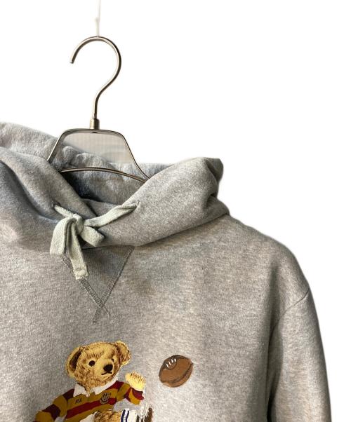POLO RALPH LAUREN（ポロ・ラルフローレン）POLO RALPH LAUREN (ポロ・ラルフローレン) ポロベアプリントパーカー グレー サイズ:Lの古着・服飾アイテム