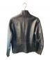 EMPORIO ARMANI (エンポリオアルマーニ) ラムレザーライダースジャケット ブラック サイズ:48：18000円