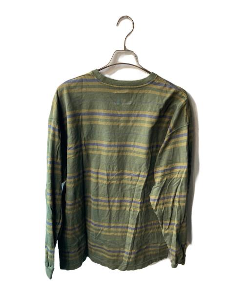 WTAPS（ダブルタップス）WTAPS (ダブルタップス) マルチボーダーカットソー グリーン サイズ:03の古着・服飾アイテム