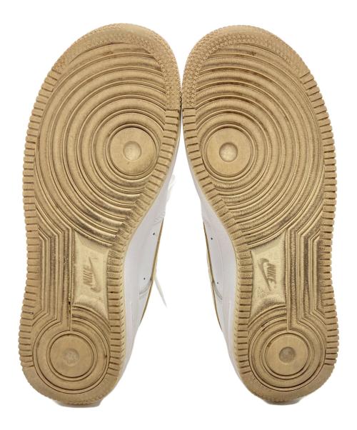NIKE（ナイキ）NIKE (ナイキ) AIR FORCE 1 GS ホワイト×ベージュ サイズ:23.5cmの古着・服飾アイテム