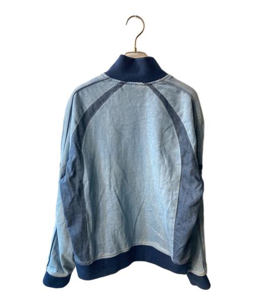 Calvin Klein Jeans（カルバンクラインジーンズ）Calvin Klein Jeans (カルバンクラインジーンズ) スタンドネックブルゾン インディゴ サイズ:Lの古着・服飾アイテム