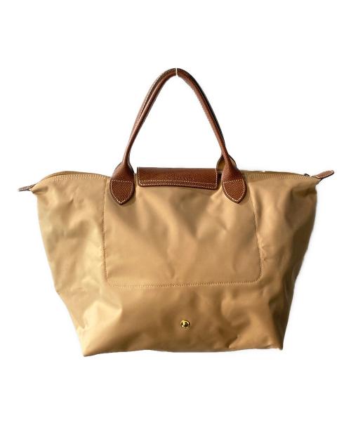 LONGCHAMP（ロンシャン）LONGCHAMP (ロンシャン) オリジナル M トップハンドルバッグ ベージュの古着・服飾アイテム