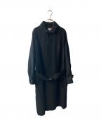 URBAN RESEARCH DOORSアーバンリサーチドアーズ）の古着「ステンカラーコート」｜ブラック