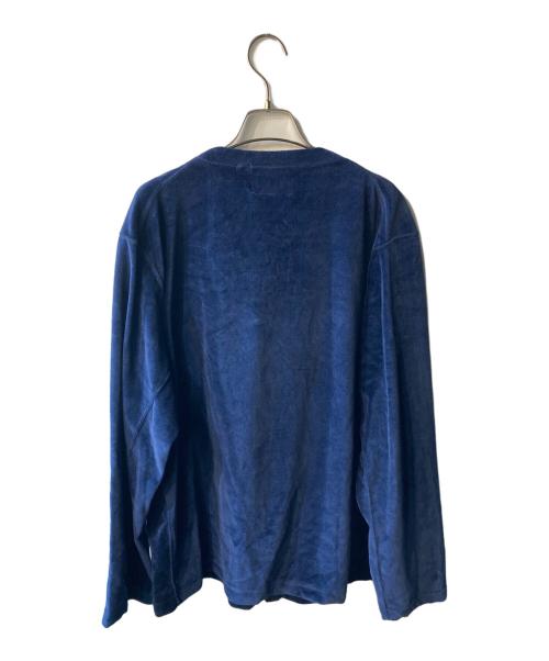 Needles sportswear（ニードルズスポーツウェア）Needles Sportswear (ニードルズスポーツウェア) ベロアカーディガン ネイビー サイズ:XLの古着・服飾アイテム