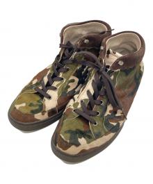 DOLCE & GABBANA（ドルチェ＆ガッバーナ）の古着「ハラコミッドカットスニーカー」｜ブラウン×グリーン