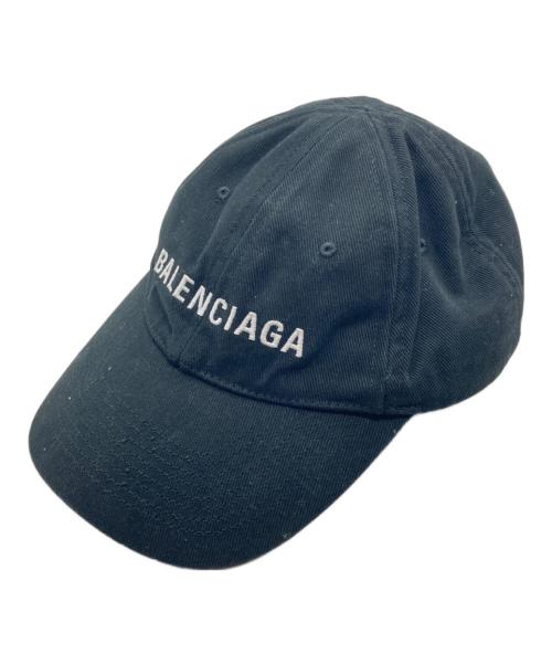 BALENCIAGA（バレンシアガ）BALENCIAGA (バレンシアガ) ベースボールキャップ ブラックの古着・服飾アイテム