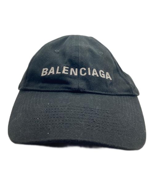 BALENCIAGA（バレンシアガ）BALENCIAGA (バレンシアガ) ベースボールキャップ ブラックの古着・服飾アイテム