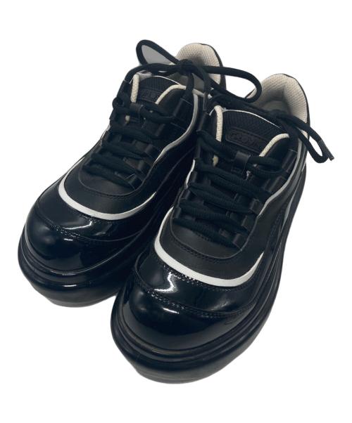 grounds（グラウンズ）grounds (グラウンズ) SORBET SHOT スニーカー ブラック サイズ:24㎝の古着・服飾アイテム