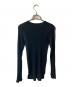 AURALEE (オーラリー) RIB KNIT V-NECK P/O ブラック サイズ:1：7000円