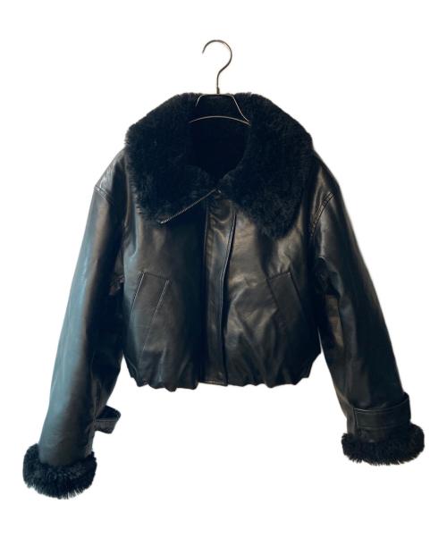 Snidel（スナイデル）Snidel (スナイデル) バリエボンバージャケット ブラック サイズ:Ｓの古着・服飾アイテム