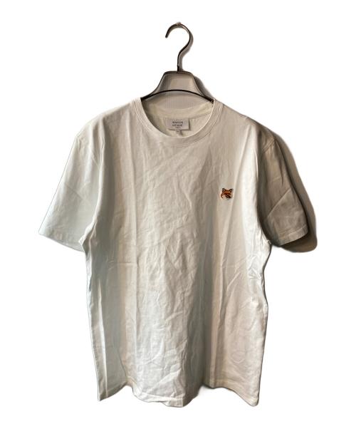 maison kitsune（メゾンキツネ）MAISON KITSUNE (メゾンキツネ) Tシャツ ホワイト サイズ:Lの古着・服飾アイテム