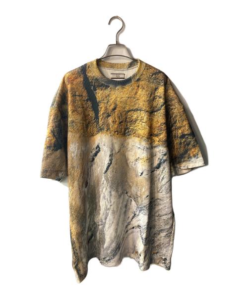 NON TOKYO（ノントーキョー）NON TOKYO (ノントーキョー) PRINT RIB BIG T-SHIRT イエロー サイズ:FREEの古着・服飾アイテム