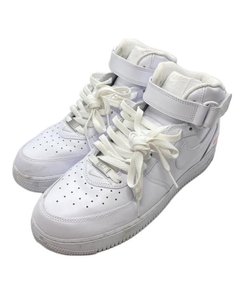 NIKE（ナイキ）NIKE (ナイキ) Supreme (シュプリーム) AIR FORCE 1 MID SP ホワイト サイズ:28.5㎝の古着・服飾アイテム