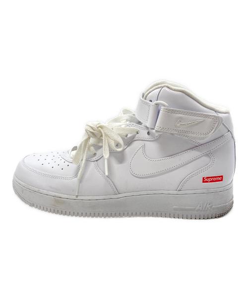 NIKE（ナイキ）NIKE (ナイキ) Supreme (シュプリーム) AIR FORCE 1 MID SP ホワイト サイズ:28.5㎝の古着・服飾アイテム