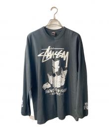 stussy（ステューシー）の古着「ロングスリーブカットソー」｜ブラック