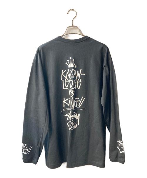 stussy（ステューシー）stussy (ステューシー) ロングスリーブカットソー ブラック サイズ:Lの古着・服飾アイテム