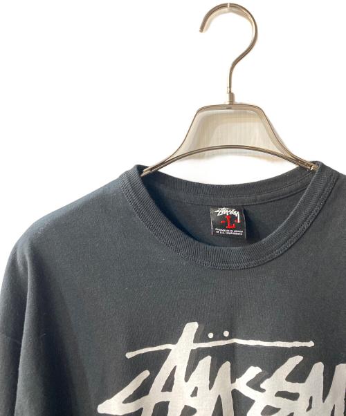 stussy（ステューシー）stussy (ステューシー) ロングスリーブカットソー ブラック サイズ:Lの古着・服飾アイテム