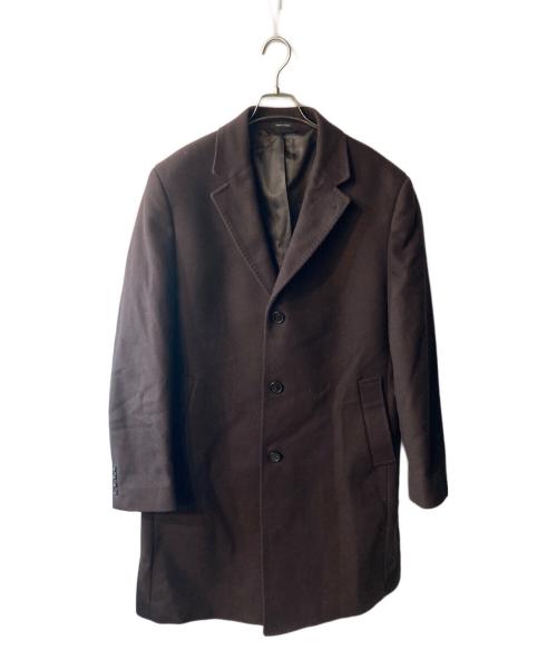 RALPH LAUREN（ラルフローレン）RALPH LAUREN (ラルフローレン) カシミヤ混ウールコート ブラウン サイズ:42Rの古着・服飾アイテム