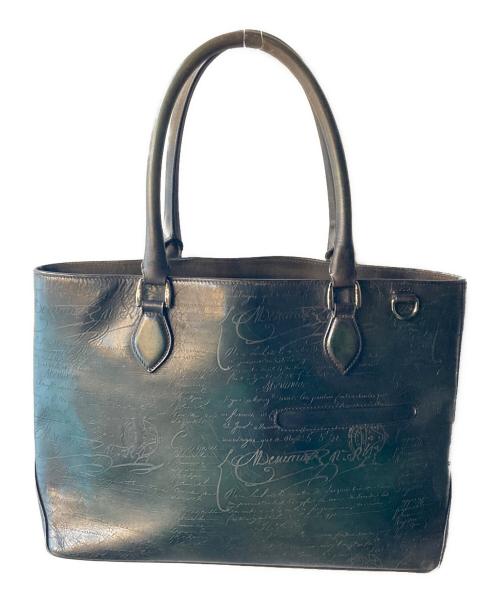 Berluti（ベルルッティ）Berluti (ベルルッティ) レザートートバッグ ダークグリーンの古着・服飾アイテム