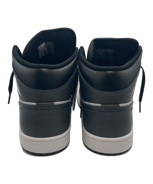 NIKE（ナイキ）NIKE (ナイキ) AIR JORDAN 1 MID ブラック×グレー サイズ:31cm 未使用品の古着・服飾アイテム