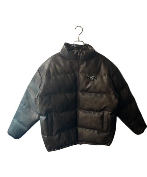 sloppy（スロッピー）SLOPPY (スロッピー) S LOGO VINTAGE-LIKE LEATHER BLOUSON ブラウン サイズ:Lの古着・服飾アイテム