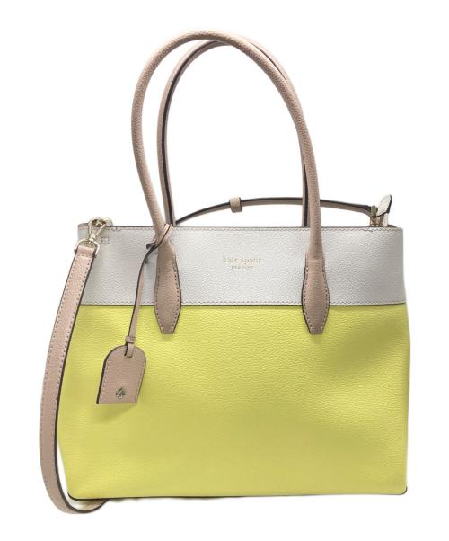 Kate Spade（ケイトスペード）Kate Spade (ケイトスペード) 2WAYトートバッグ イエローの古着・服飾アイテム