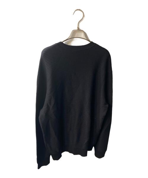 EMPORIO ARMANI（エンポリオ アルマーニ）EMPORIO ARMANI (エンポリオ アルマーニ) プルオーバー ニット セーター ブラック サイズ:XXLの古着・服飾アイテム