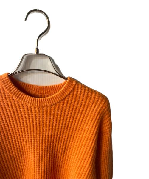 stussy（ステューシー）stussy (ステューシー) WAFFLE CASHMERE SWEATER オレンジ サイズ:Ｓの古着・服飾アイテム
