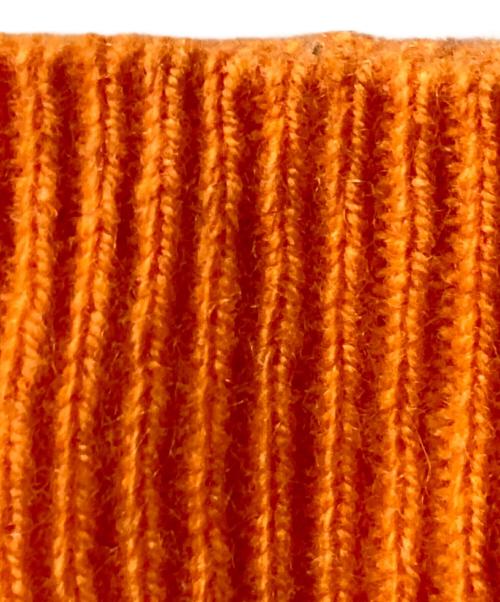 stussy（ステューシー）stussy (ステューシー) WAFFLE CASHMERE SWEATER オレンジ サイズ:Ｓの古着・服飾アイテム