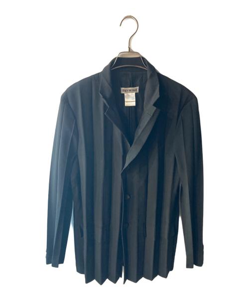 ISSEY MIYAKE（イッセイミヤケ）ISSEY MIYAKE (イッセイミヤケ) プリーツジャケット ブラック サイズ:Sの古着・服飾アイテム