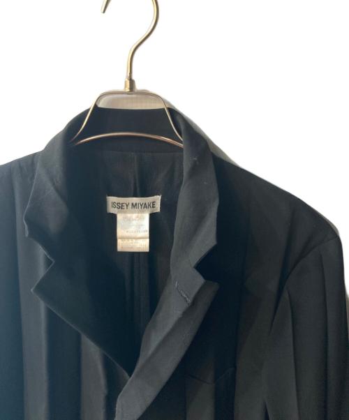 ISSEY MIYAKE（イッセイミヤケ）ISSEY MIYAKE (イッセイミヤケ) プリーツジャケット ブラック サイズ:Sの古着・服飾アイテム