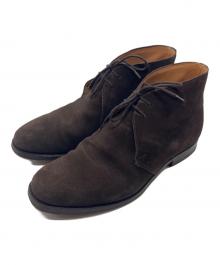 Crockett & Jones（クロケット＆ジョーンズ）の古着「CHERTSEY スウェードチャッカーブーツ」｜ブラウン