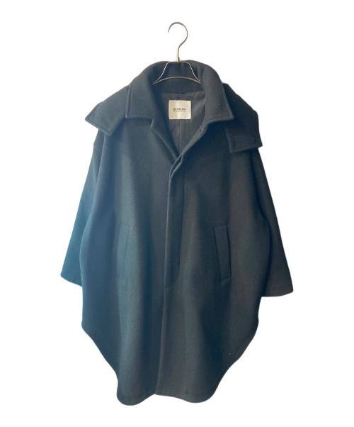 BEAMS BOY（ビームスボーイ）BEAMS BOY (ビームスボーイ) ポリエステル メルトン デタッチ フード コート ブラック サイズ:FREEの古着・服飾アイテム