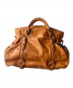 MIU MIUミュウミュウ）の古着「2wayサイドリボンバッグ」｜ライトブラウン