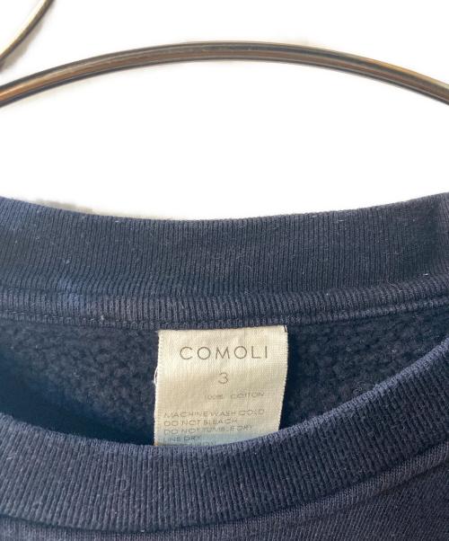 COMOLI（コモリ）COMOLI (コモリ) コットン吊裏毛クルーネック ネイビー サイズ:3の古着・服飾アイテム