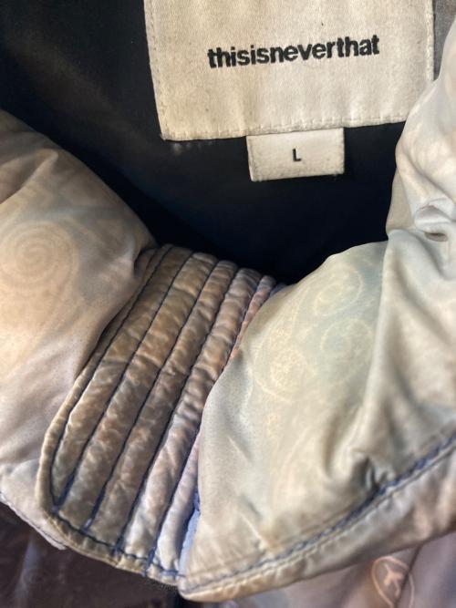 thisisneverthat（ディスイズネバーザット）thisisneverthat (ディスイズネバーザット) ダウンジャケット パープル サイズ:Lの古着・服飾アイテム
