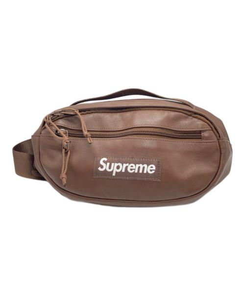 SUPREME（シュプリーム）Supreme (シュプリーム) Leather Waist Bag ブラウンの古着・服飾アイテム