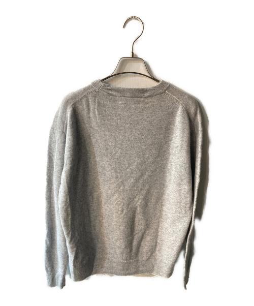 LACOSTE（ラコステ）LACOSTE (ラコステ) Crew Neck Wool Sweater グレー サイズ:36の古着・服飾アイテム