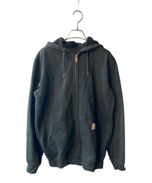CarHartt（カーハート）CarHartt (カーハート) MIDWEIGHT HOODED ZIP-FRONT SWEATSHIRT ブラック サイズ:Ｓの古着・服飾アイテム