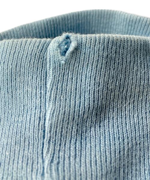 SUPREME（シュプリーム）Supreme (シュプリーム) Split Crewneck Sweatshirt イエロー×ブルー サイズ:Lの古着・服飾アイテム