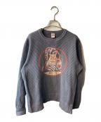 TOYS MCCOYトイズマッコイ）の古着「BIG WAFFLE CREW NECK SHIRT U.S.NAVY "VC-3"」｜グレー