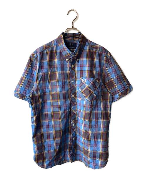 FRED PERRY（フレッドペリー）FRED PERRY (フレッドペリー) BD チェックシャツ ブルー サイズ:Ｍの古着・服飾アイテム