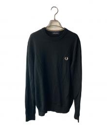 FRED PERRY（フレッドペリー）の古着「クルーネックニット」｜ブラック
