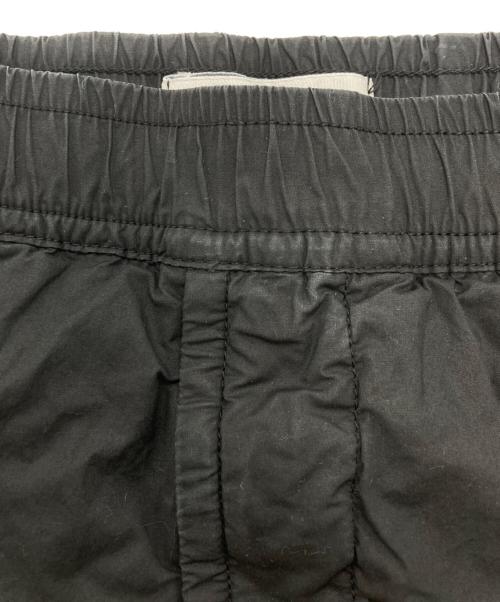 STONE ISLAND（ストーンアイランド）STONE ISLAND (ストーンアイランド) ガーメントダイコットンストレッチシャーリングテーパードリブカーゴパンツ ブラック サイズ:W33（83.5cm）の古着・服飾アイテム